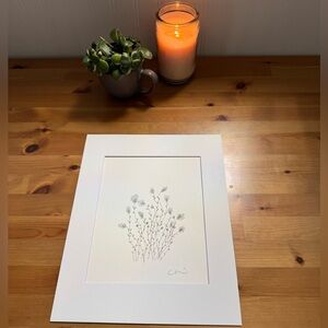 New Original Signed Artwork Ink and Watercolor on Paper